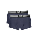 Cavalli Class Blue Cotton Men Boxer -   -  Cavalli Class.